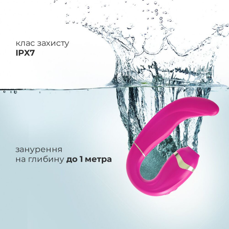 Текстура силіконового покриття вакуумного стимулятора Adrien Lastic My G Pink