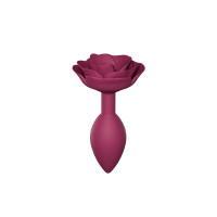 Силиконовая анальная пробка Love To Love OPEN ROSES M SIZE PLUM STAR