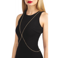 Цепочка на бюст Bijoux Pour Toi Elena Gold со стразами