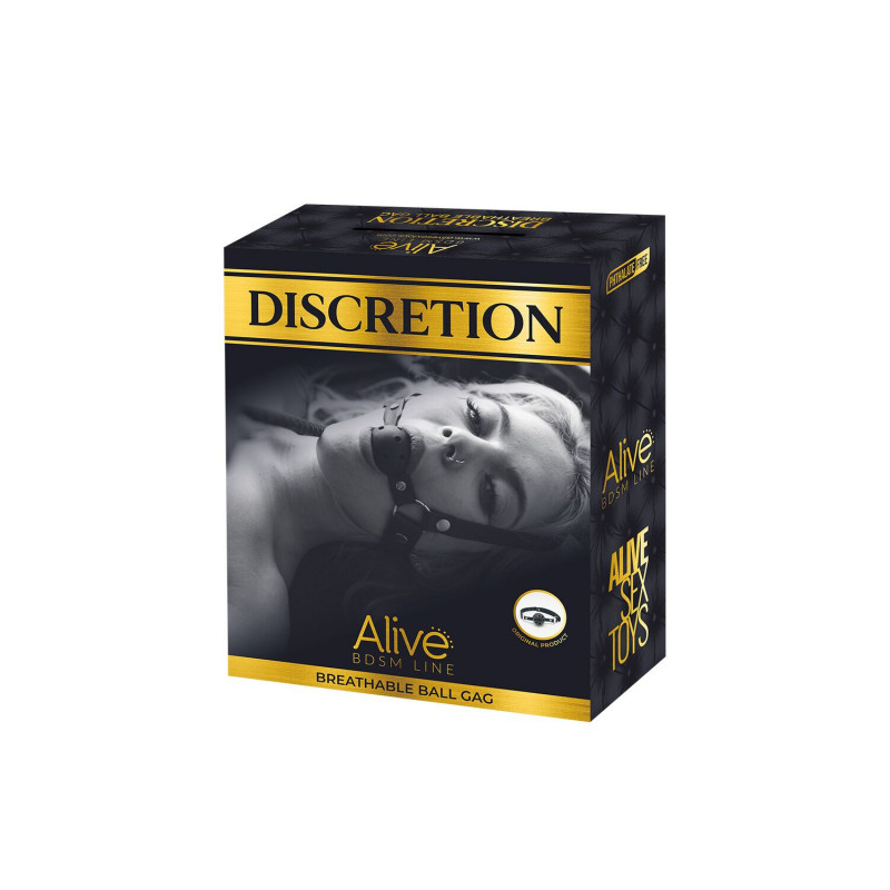 Упаковка повітропроникного кляпу Alive Discretion, червоний