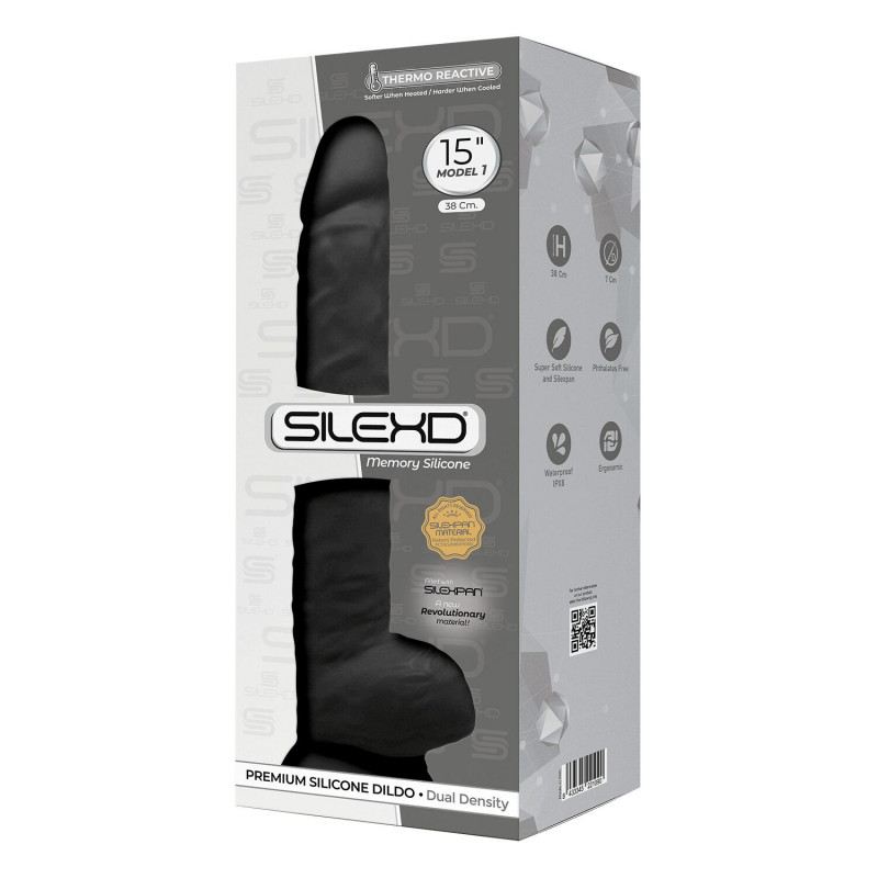 Упаковка фалоімітатора SilexD Kingston Black, дискретність та стиль, вміст коробки