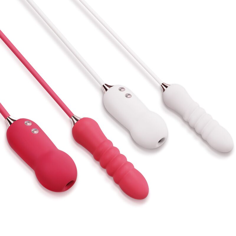 Вакуумний пульсатор-стимулятор KISSTOY Cathy White, білий, стильний вигляд