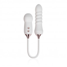 Вакуумний пульсатор-стимулятор KISSTOY Cathy White на гнучкому з'єднанні — Keks-Hub