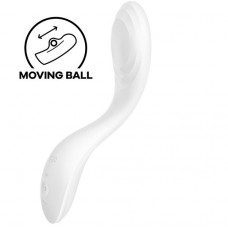 Вібратор Satisfyer Rrrolling Pleasure White з перлинною стимуляцією точки G — Keks-Hub