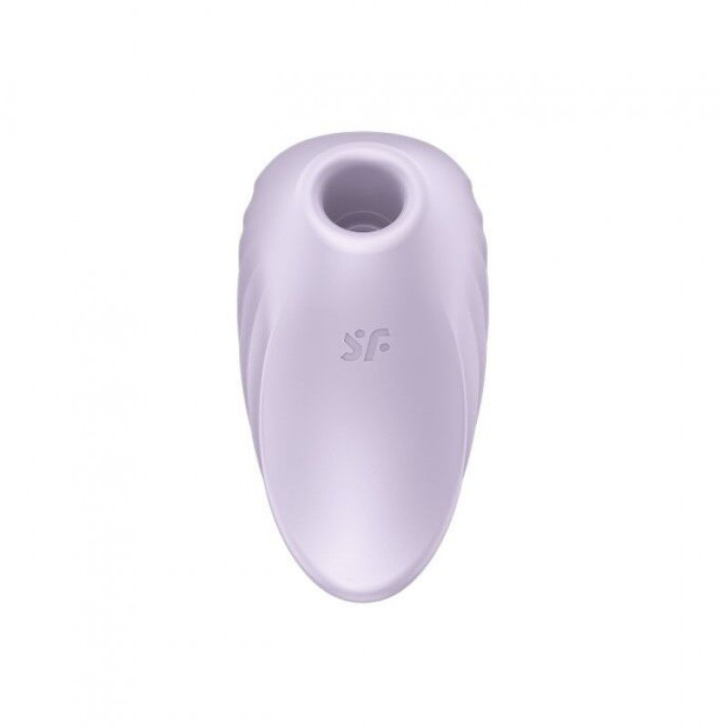 Крупний план текстури силікону Satisfyer Pearl Diver Violet: приємна на дотик поверхня стимулятора