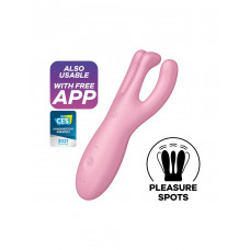 Смарт-вібратор Satisfyer Threesome 4 Pink з трьома пальчиками — Keks-Hub
