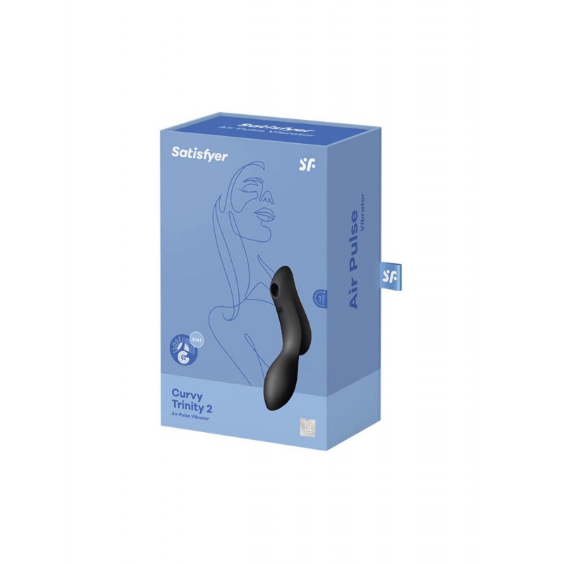 Satisfyer Curvy Trinity 2 Black: демонстрація комплектації та аксесуарів