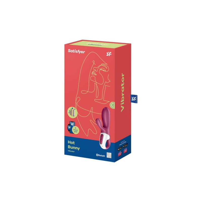 Текстура силікону та кнопка керування на вібраторі Satisfyer Hot Bunny