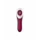 Вакуумний вібратор Satisfyer Dual Crush Wine Red вигляд збоку