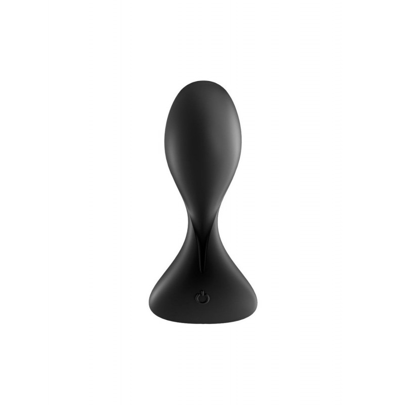Анальна смарт-пробка Satisfyer Trendsetter Black, вид збоку, демонстрація форми