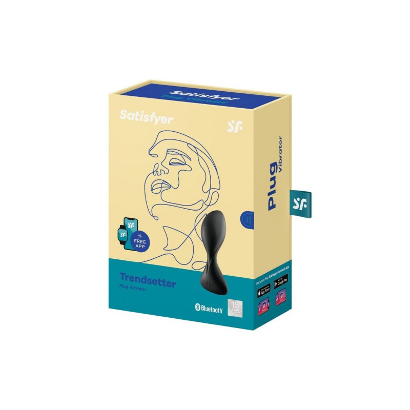 Анальна смарт-пробка Satisfyer Trendsetter Black, текстура поверхні, приємна на дотик