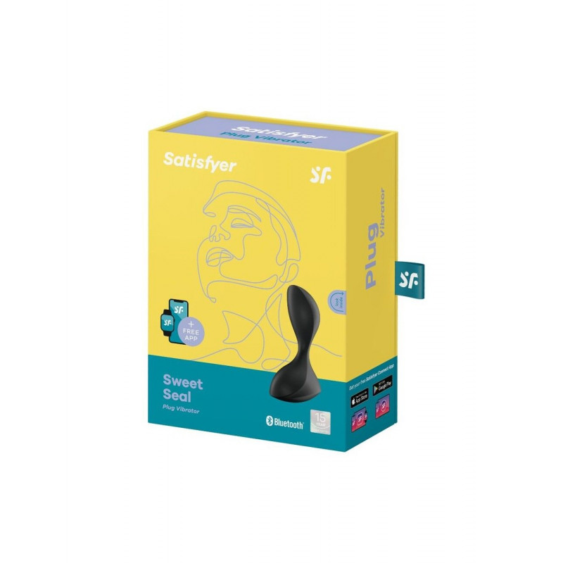 Смарт-пробка Satisfyer Sweet Seal Black - текстура матеріалу, демонструє приємну поверхню