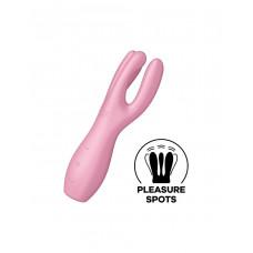 Кліторальний вібратор Satisfyer Threesome 3 Pink з трьома пальчиками — Keks-Hub