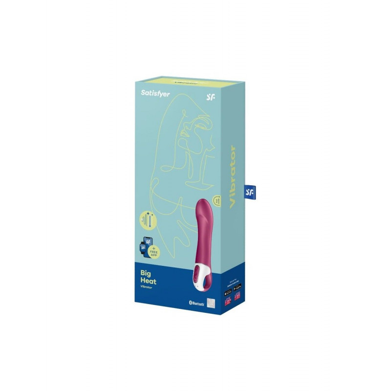 Детальний вигляд смарт-вібратора Satisfyer Big Heat точки G, демонстрація текстури матеріалу