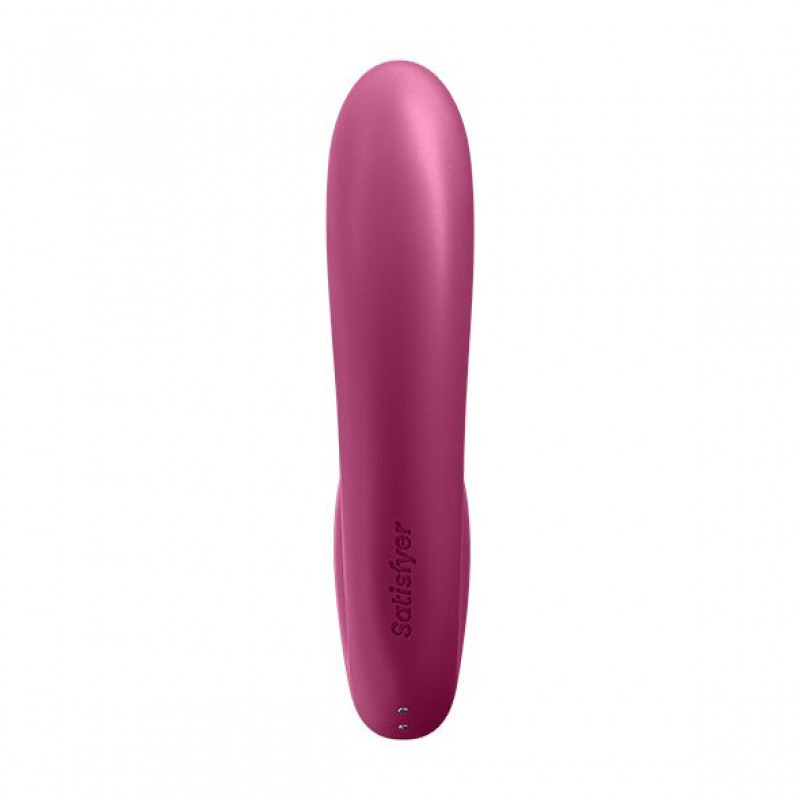 Satisfyer Sunray Berry, вигляд збоку, що демонструє ергономічний дизайн