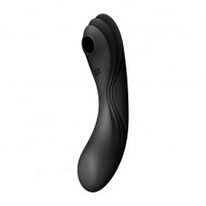 Вакуумний стимулятор з вібрацією Satisfyer Curvy Trinity 4 Black — Keks-Hub
