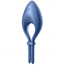 Ерекційне смарт-віброкільце Satisfyer Bullseye Blue з регулюванням розміру — Keks-Hub