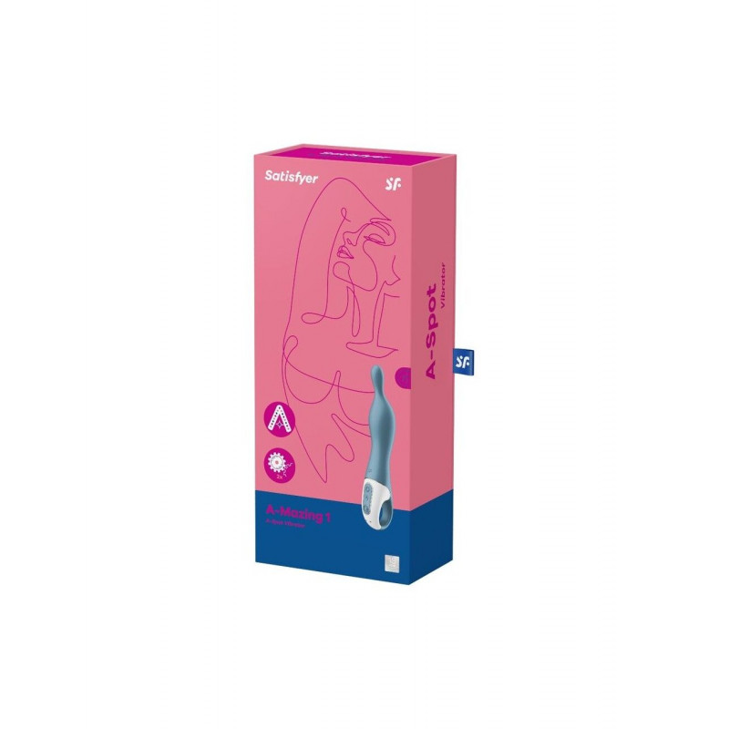 Satisfyer A-Mazing 1 Blue – демонстрація роботи та розмірів