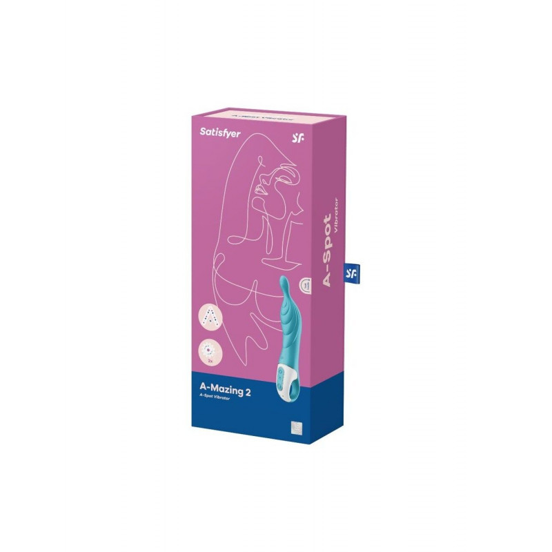 Satisfyer A-Mazing 2 Turquoise: упаковка товару, презентабельний вигляд