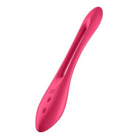 Вібратор Satisfyer Elastic Joy універсальний гнучкий червоний для пар