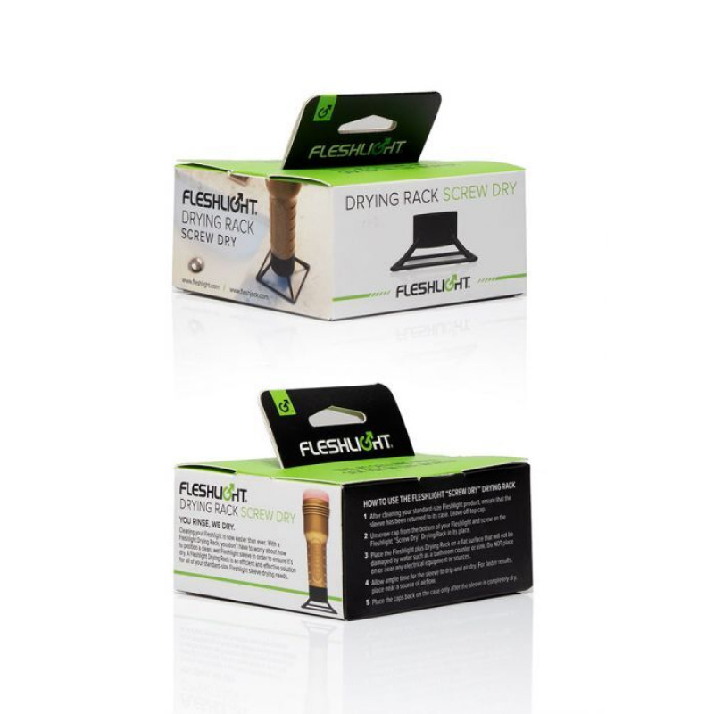 Підставка-сушарка Fleshlight Screw Dry у використанні - швидке висихання