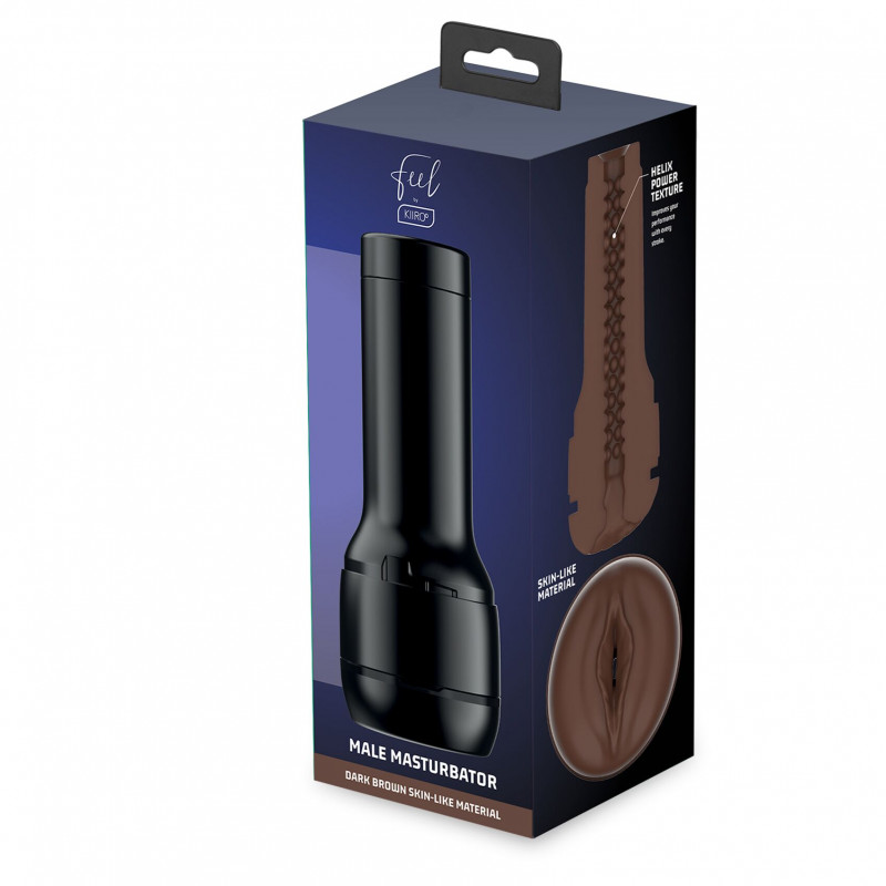 Упаковка мастурбатора-вагіни Kiiroo Feel Stroker Dark Brown, стильний дизайн