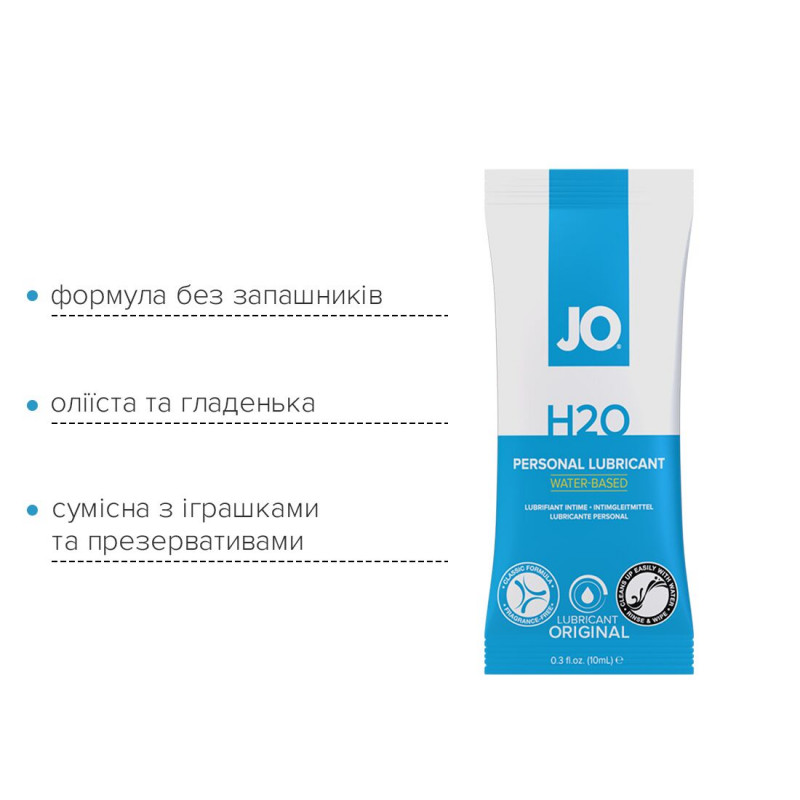 Текстура лубриканту JO H2O Original, прозора, шовковиста