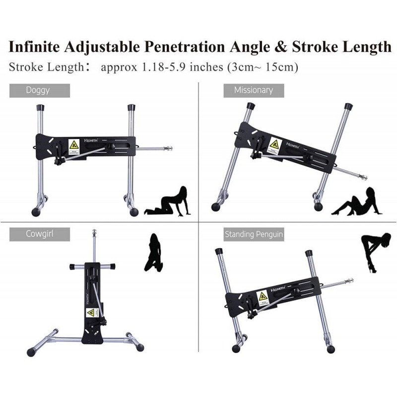 Близький план фалоімітатора смарт секс-машини Hismith AK-01 Black APP