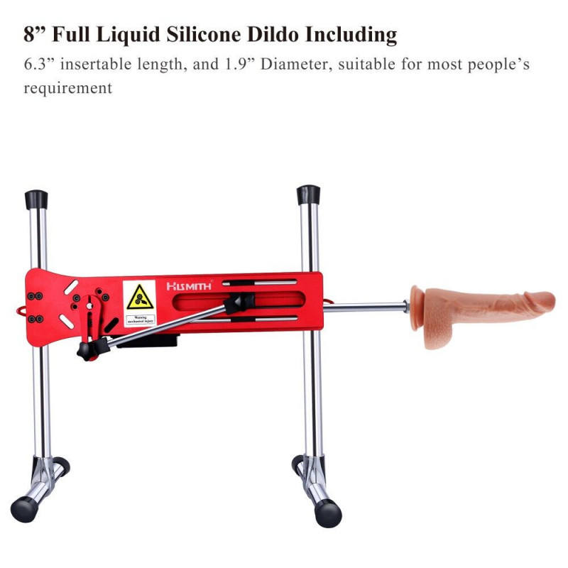 Секс-машина Hismith AK-01-Red Smart APP - демонстрація фалоімітатора, прикріплення