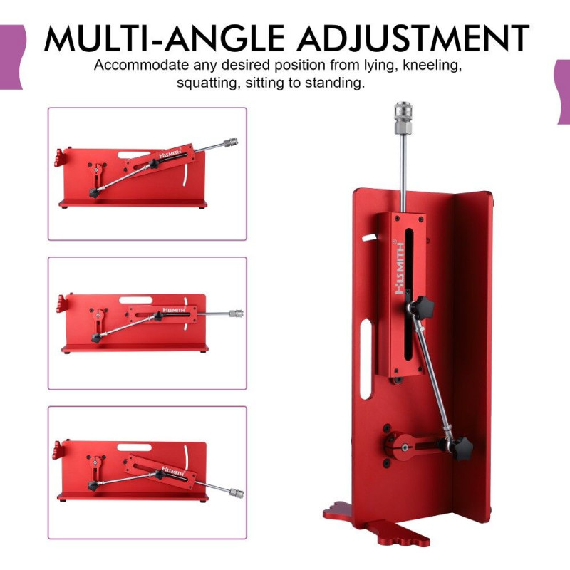 Смарт секс-машина Hismith Table Top 2.0 Pro APP Red вид збоку