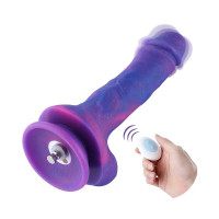Фалоімітатор Hismith 8.2″ з вібрацією (Purple Silicone) Dildo with Vibe, KlicLok