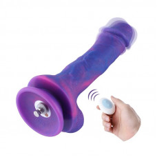 Фалоімітатор Hismith 8.2″ з вібрацією (Purple Silicone) Dildo with Vibe, KlicLok