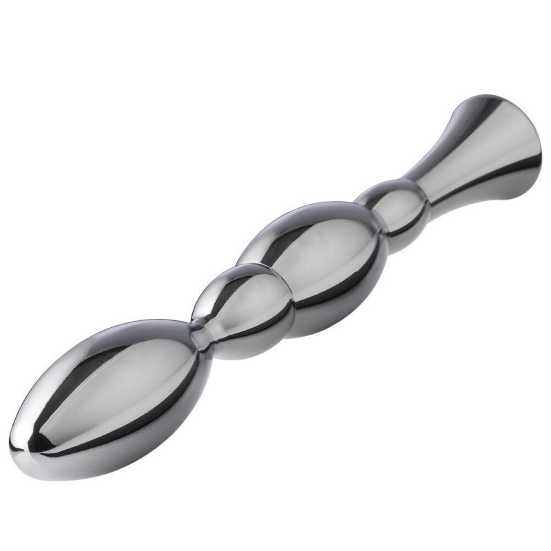 Текстура металевого анального плага Hismith Bullet Anal Toy, показує гладке та приємне на дотик покриття