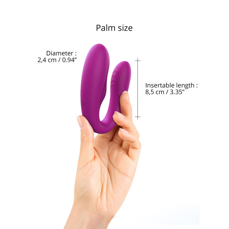 Вібратор Love To Love MATCH UP SWEET ORCHID в дії, демонструє режими роботи