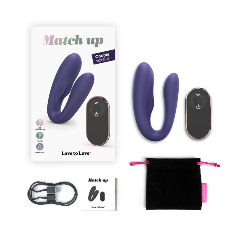 Вібратор Love To Love MATCH UP Midnight Indigo у використанні