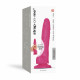 Реалістичний фалоімітатор Strap-On-Me Sliding Skin Dildo Fuchsia S - в контексті використання, демонструє функціональність
