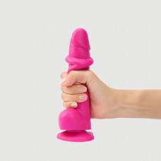 Реалістичний фалоімітатор Strap-On-Me Sliding Skin Realistic Dildo Fuchsia S — Keks-Hub