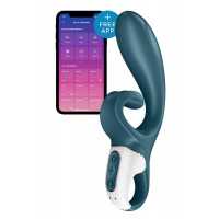 Смарт вибратор кролик Satisfyer Hug Me Bluegrey, 2 мотора, диаметр 4,2см