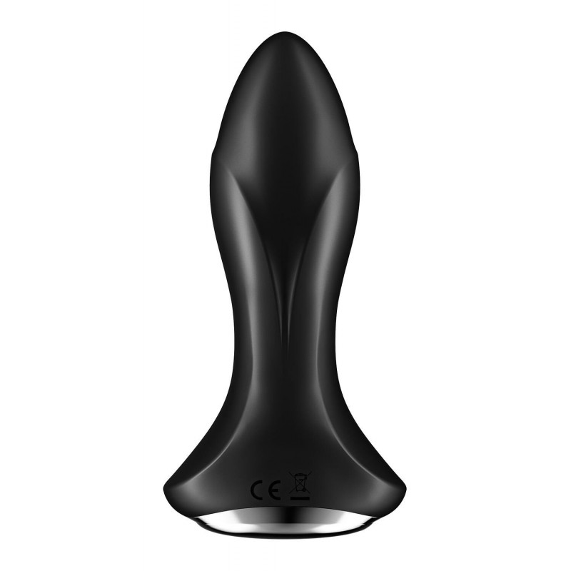 Деталі конструкції анальної смарт-вібропробки Satisfyer Rotator Plug 1+ Black