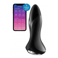 Анальная смарт-вибропробка Satisfyer Rotator Plug 1+ с жемчужным массажем Черная — Keks-Hub