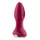 Satisfyer Rotator Plug 2+ Violet, детальний вигляд збоку, демонстрація перлинного масажу