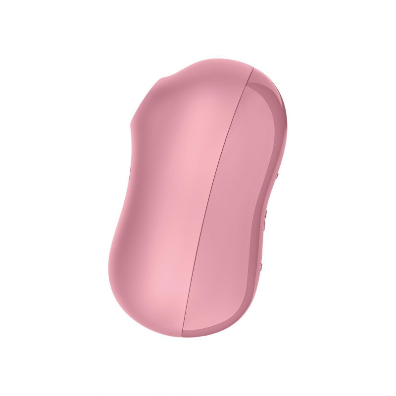 Вакуумний стимулятор Satisfyer Cotton Candy Light Red, текстура поверхні - гладкий, гіпоалергенний силікон