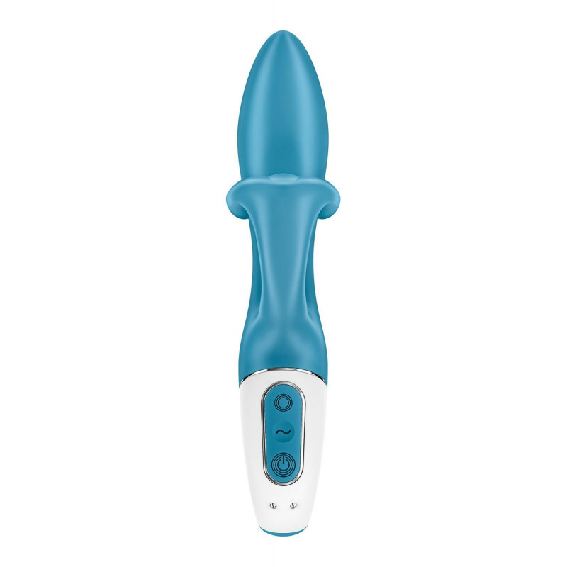 Satisfyer Embrace me Turquoise: крупним планом потрійний відросток