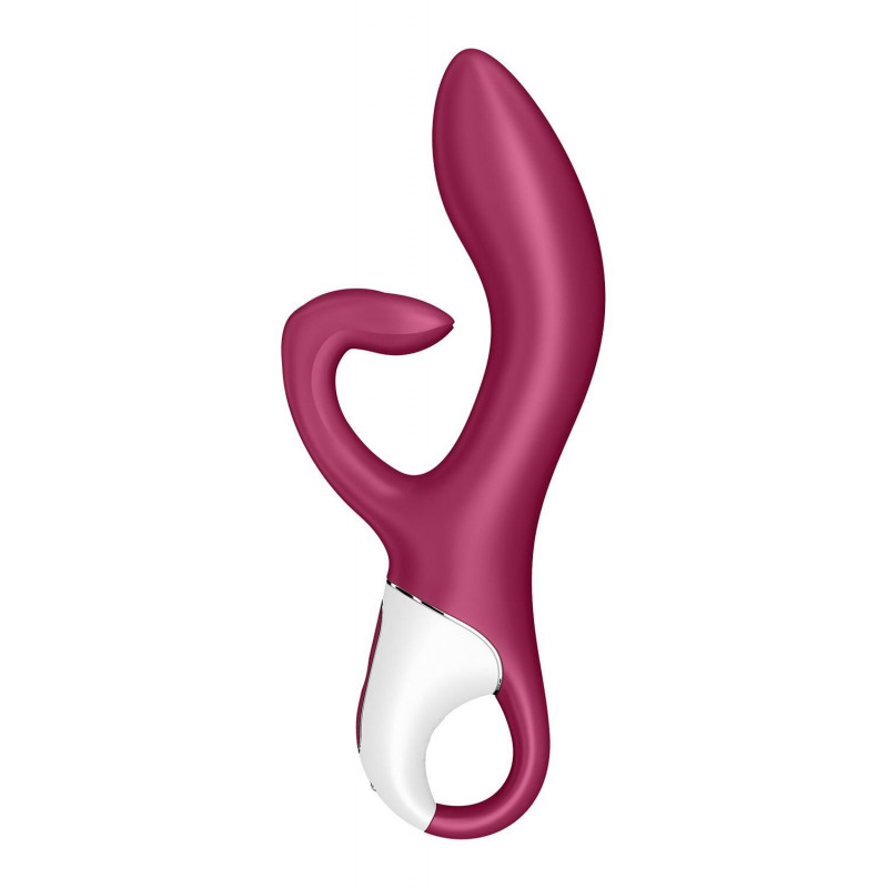 Satisfyer Embrace me Berry: детальний вигляд збоку, показ потрійного відростка