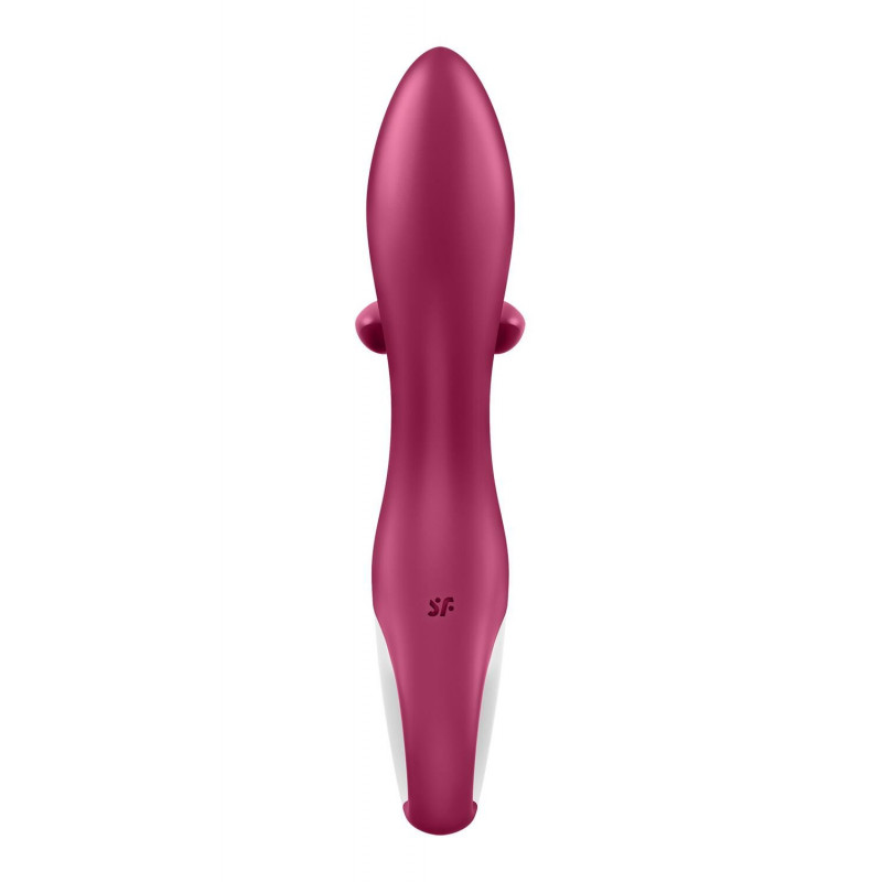 Вібратор-кролик Satisfyer Embrace me Berry: детальний вигляд верхньої частини, вушка кролика