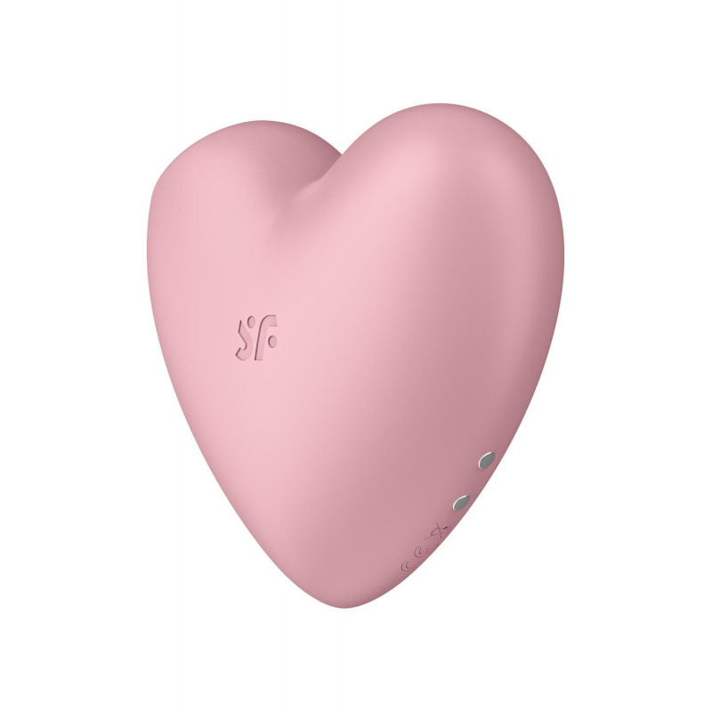 Вакуумний стимулятор Satisfyer Cutie Heart Light Red в руках: демонструє компактний розмір та зручність використання