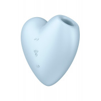 Вакуумный стимулятор-сердечко Satisfyer Cutie Heart Blue с вибрацией