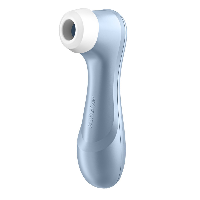 Satisfyer Pro 2 Blue - демонстрація розміру, компактний дизайн