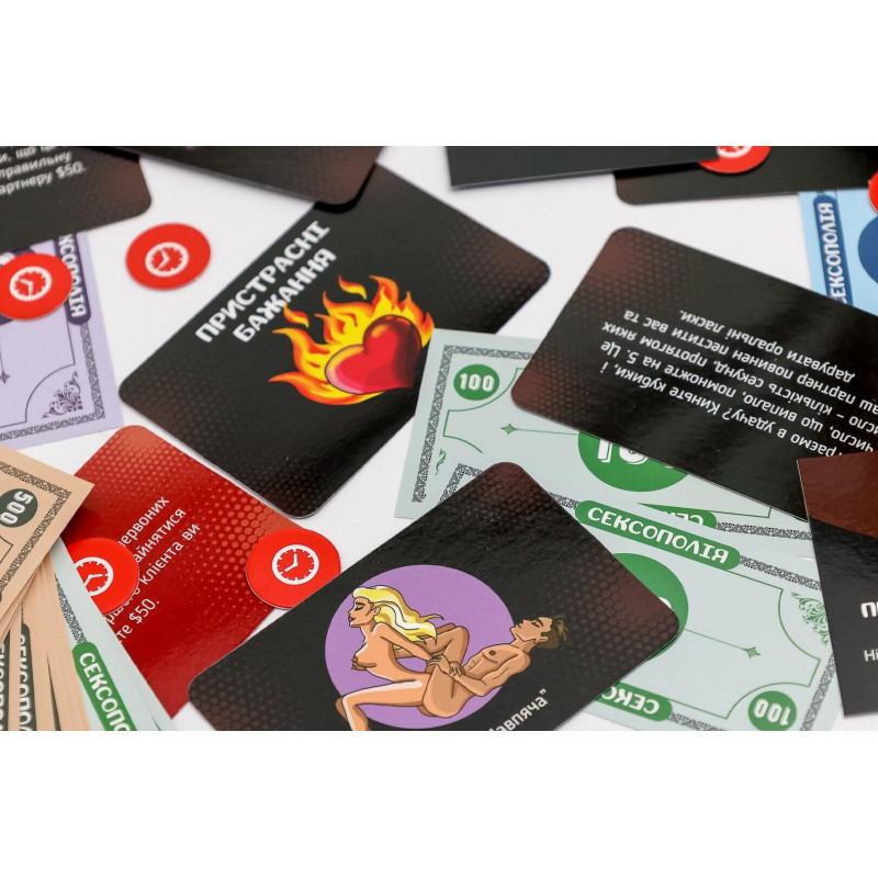 Еротична гра Сексополія (UA) FunGamesShop - деталі елементів гри