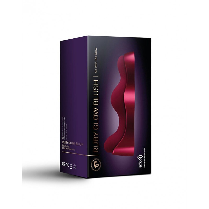 Вібратор Rocks Off Ruby Glow Blush sit-on-top - повний комплект